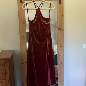 Banana Republic Rust Velvet Dress
